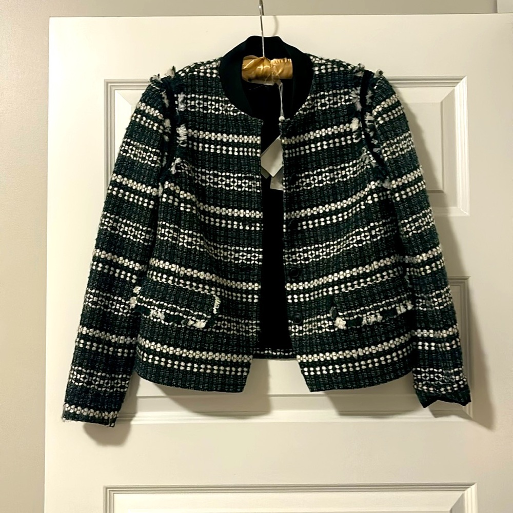 Tory Burch Tweed Norfolk Jacket size 4